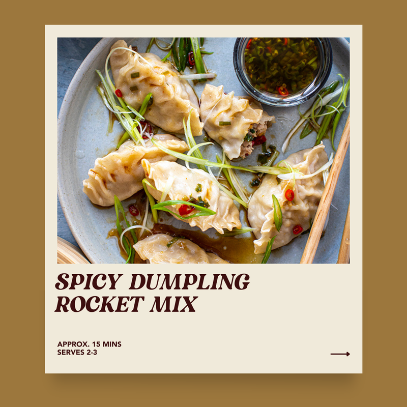 Spicy Dumpling  Rocket Mix